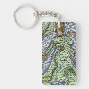EUROPE AS A QUEEN, 1588 KEY RING