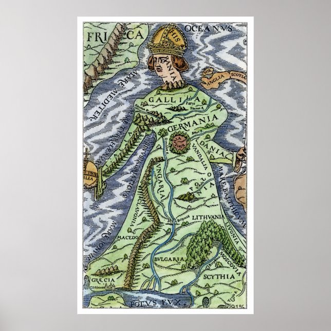 EUROPE AS A QUEEN, 1588 POSTER (Front)