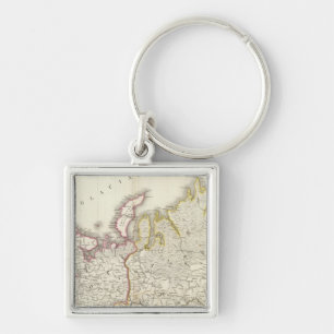 Europe Atlas Map 2 Key Ring