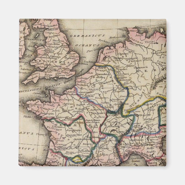 Europe Atlas Map Magnet (Front)