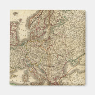 Europe Atlas Map Magnet