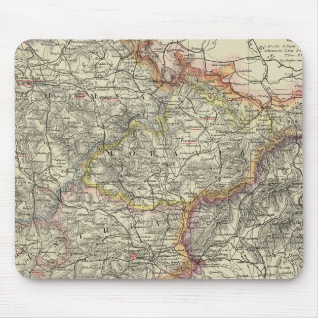 Europe, Austria, Czech Republic Mouse Pad (Front)