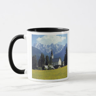 Europe, Austria, Gosau. The spire of the church Mug