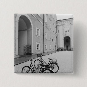 Europe, Austria, Salzburg. Bicycles in the 15 Cm Square Badge