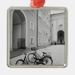 Europe, Austria, Salzburg. Bicycles in the Metal Ornament