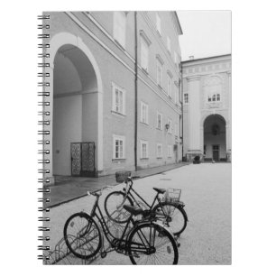 Europe, Austria, Salzburg. Bicycles in the Notebook