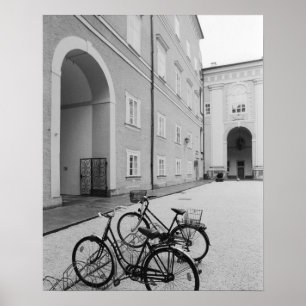Europe, Austria, Salzburg. Bicycles in the Poster
