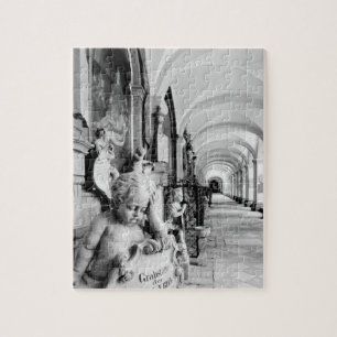 Europe, Austria, Salzburg. Cherub and monument 2 Jigsaw Puzzle
