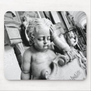 Europe, Austria, Salzburg. Cherub and monument 3 Mouse Pad