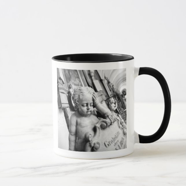 Europe, Austria, Salzburg. Cherub and monument 3 Mug (Right)