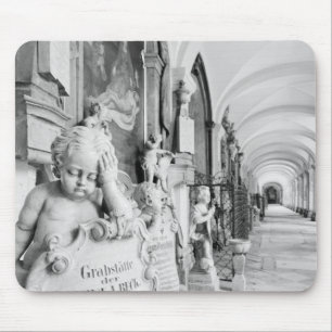 Europe, Austria, Salzburg. Cherub and monument Mouse Pad