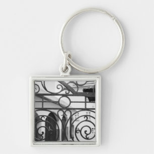 Europe, Austria, Salzburg. Detail of metal gate, Key Ring