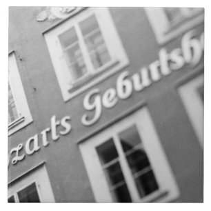 Europe, Austria, Salzburg. Mozart's Birthplace 2 Ceramic Tile
