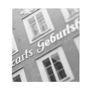Europe, Austria, Salzburg. Mozart's Birthplace 2 Notepad