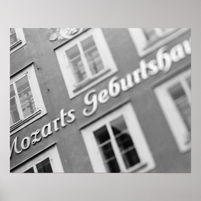 Europe, Austria, Salzburg. Mozart's Birthplace 2 Poster (Front)