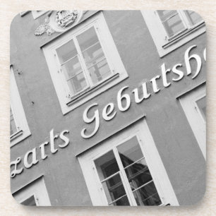 Europe, Austria, Salzburg. Mozart's Birthplace Coaster