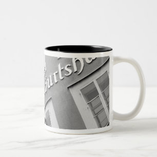 Europe, Austria, Salzburg. Mozart's Birthplace Two-Tone Coffee Mug