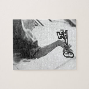 Europe, Austria, Salzburg. Statue with keys Jigsaw Puzzle