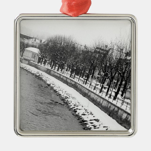 Europe, Austria, Salzburg. The bank of the River Metal Tree Decoration (Front)