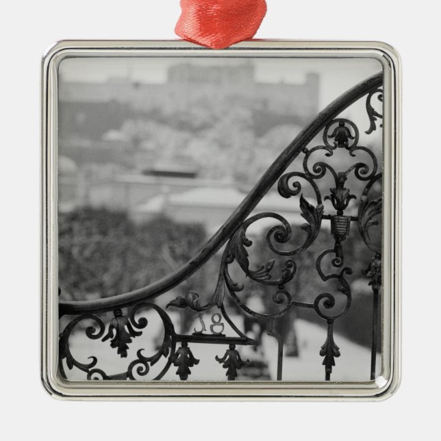 Europe, Austria, Salzburg. View of the Old City Metal Ornament (Front)