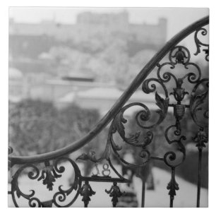 Europe, Austria, Salzburg. View of the Old City Tile