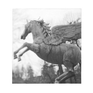 Europe, Austria, Salzburg. Winged horse statue, 2 Notepad