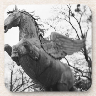 Europe, Austria, Salzburg. Winged horse statue, Coaster