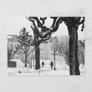 Europe, Austria, Salzburg. Winter, Postcard