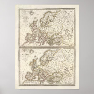 Europe before barbarian invasions poster