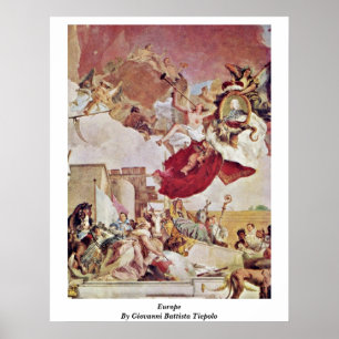 Europe By Giovanni Battista Tiepolo Poster
