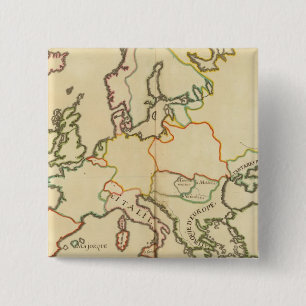 Europe by Religion 2 15 Cm Square Badge