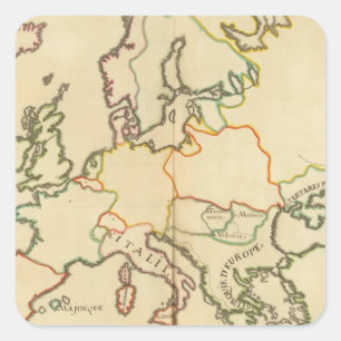 Europe by Religion 2 Square Sticker