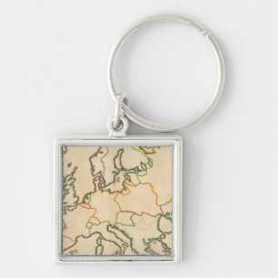 Europe by Religion 3 Key Ring