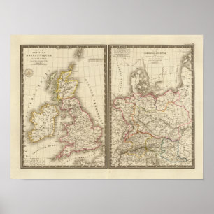 Europe Central England Germany Poster