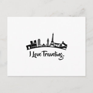 Europe Cities City Cityscape Skyline Gift Idea Postcard