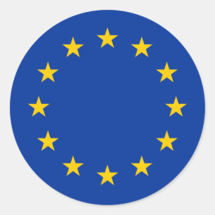 europe classic round sticker