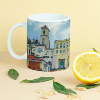 Europe Coffee Mug, Portugal Lisbon Photograph, Two-Tone Coffee Mug