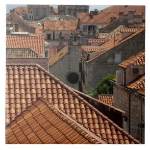 Europe, Croatia. Mediaeval walled city of 2 Tile