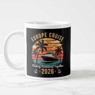 Europe Cruise Squad 2026 Family Matching Vacation Large Coffee Mug