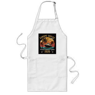 Europe Cruise Squad 2026 Family Matching Vacation Long Apron