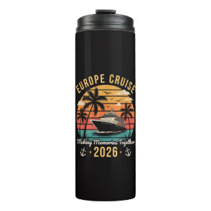 Europe Cruise Squad 2026 Family Matching Vacation Thermal Tumbler