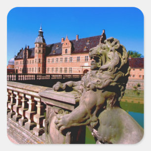 Europe, Denmark, Copenhagen aka Kobenhaven), Square Sticker