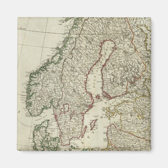 Europe divided into its empires, kingdoms magnet (Front)