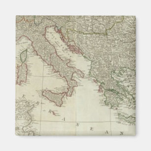 Europe divided into its kingdoms,  empires magnet