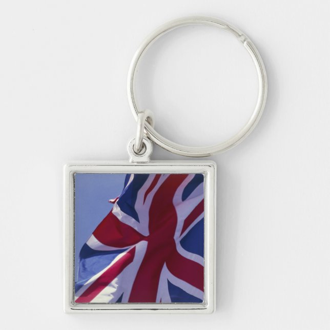 Europe, England, British flag Key Ring (Front)