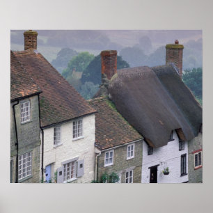 Europe, England, Dorset, Gold Hill, Shaftesbury. 2 Poster