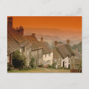 Europe, England, Dorset, Shaftesbury. Gold hill Postcard