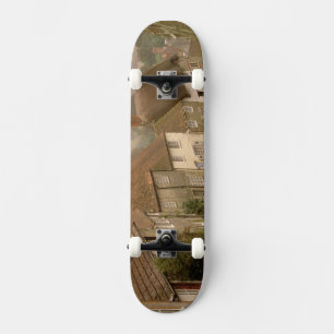Europe, England, Dorset, Shaftesbury. Gold hill Skateboard