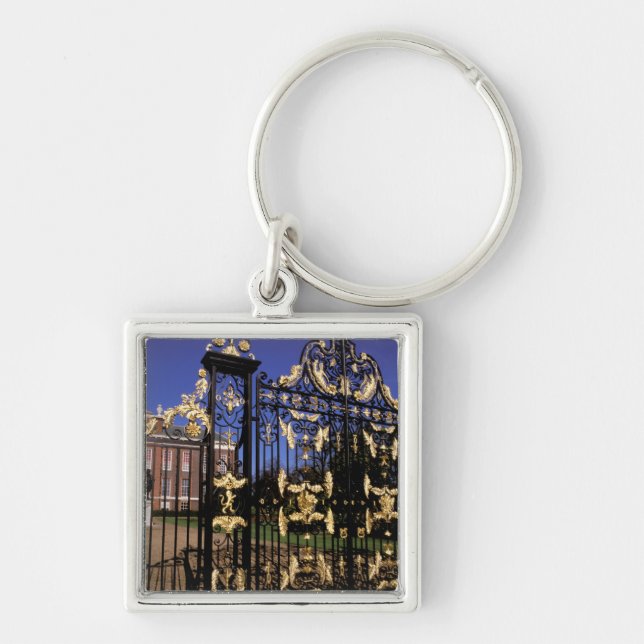 Europe, England, London. Gilded gate outside of 2 Key Ring (Front)