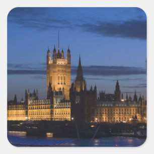 Europe, ENGLAND, London: Houses of Parliament / Square Sticker